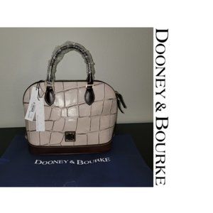 Dooney & Bourke Croco Zip Zip Satchel